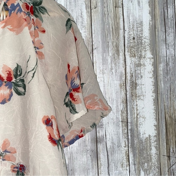 Lucky Brand Pale Pink Floral Blouse - Picture 4 of 6